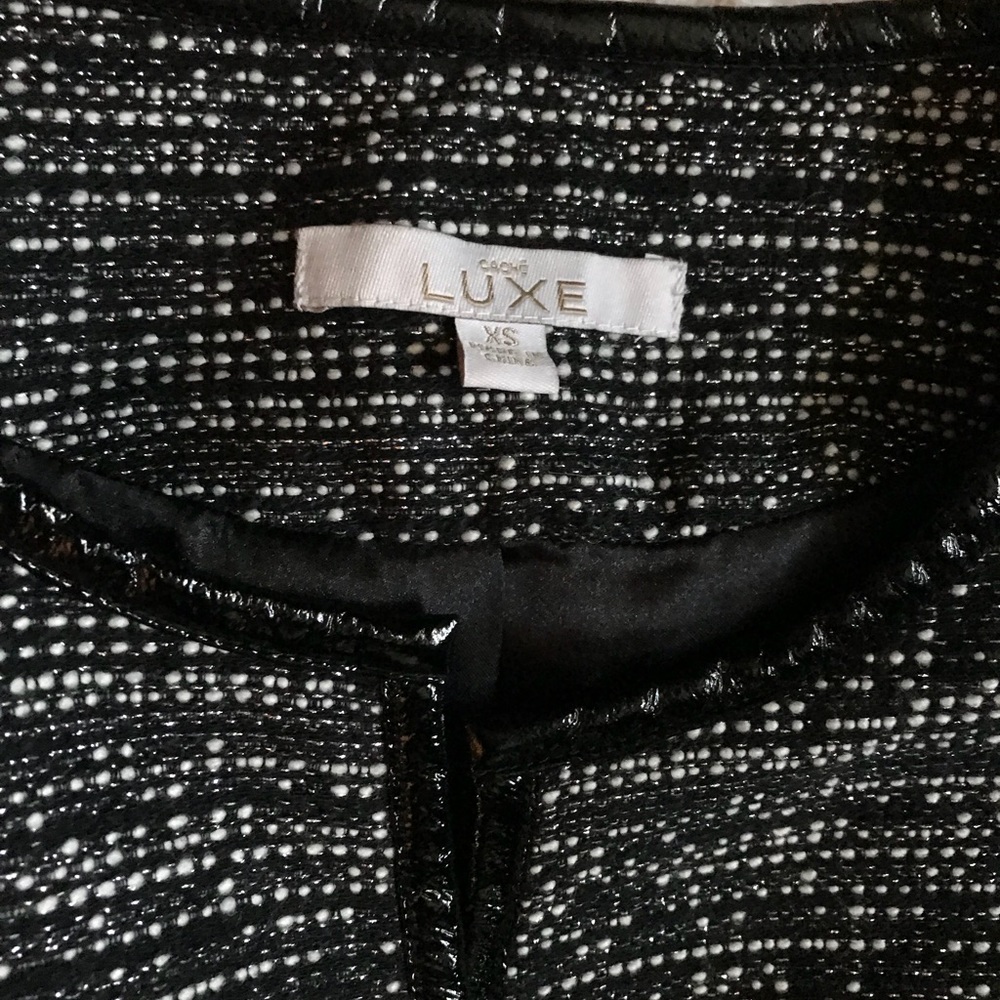 Cache Tweed Jacket With Sash Tie Size Xs - image 2